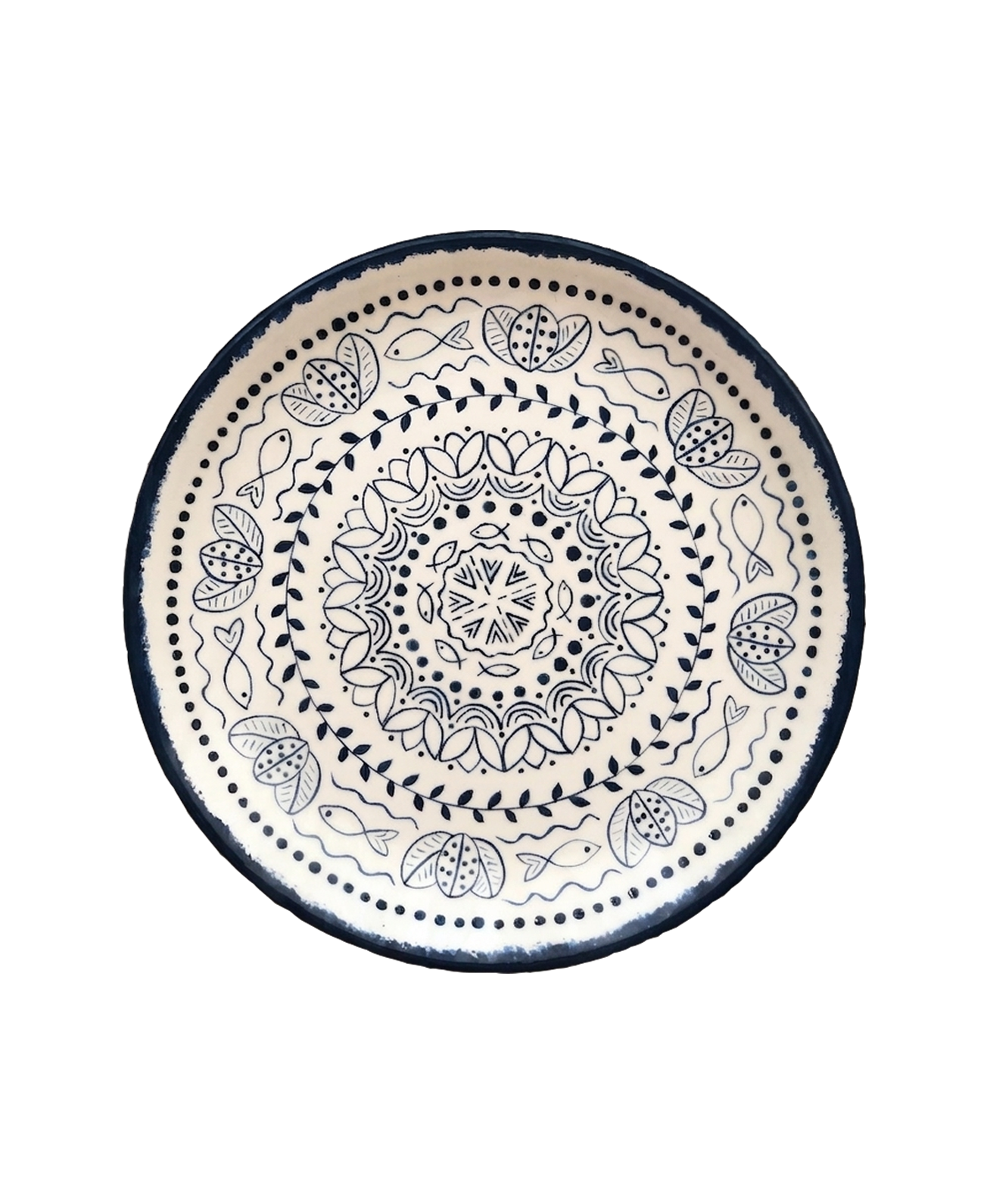 Mandala Esintili Dekoratif Tabak detay