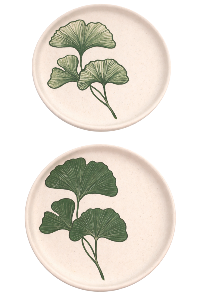 Ginkgo İkili Tabak Seti