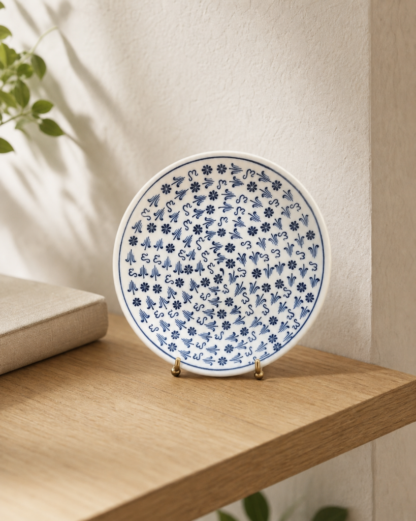 Haliç İşi Dekoratif Tabak - 18 cm